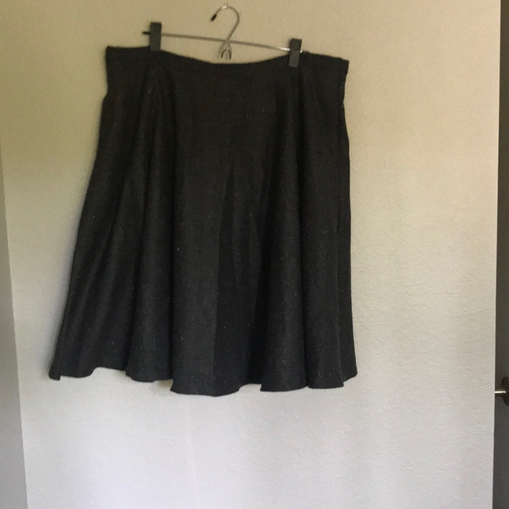 Wool-blend Tweed Retro Circle Skirt